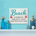 thumbnail image 3 of JennyGems Beach House Decor, Beach Bathroom Wall Decor, Inspirational Gifts, Coastal Nautical Decor Beach Signs Coastal Farmhouse Decor (Beach A Place To Lose Your Mind and Find Your Soul), 3 of 9