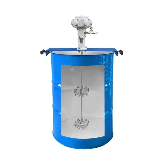55 gallon drum agitator Air-driven barrel mixer Industrial Pneumatic mixer, 3/4HP, Stainless steel Material, for 1-5000 CP viscosity material