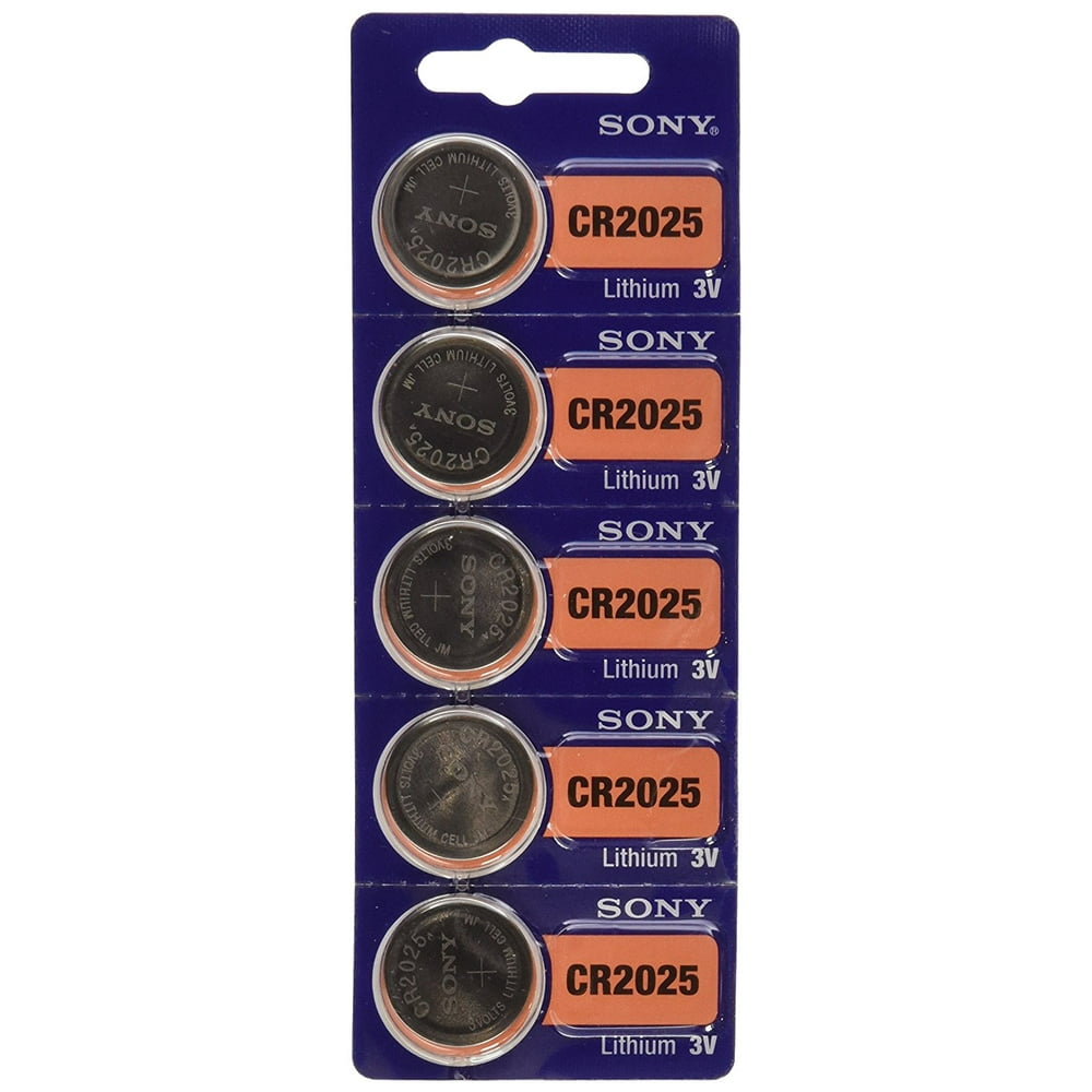 Sony CR2025 3 Volt Lithium Coin Watch Batteries (5 Batteries) Walmart