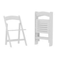 thumbnail image 2 of Flash Furniture Commercial Grade White Solid Wood Folding Dining Chair - Set of 4, 2 of 13