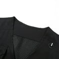 thumbnail image 4 of safuny Fishing Travel Vest for Men Fall Sleeveless V Neck Utility Lightweight Photo Cargo Vest Hiking Golf Jacket Multi Pockets Workout Zipper Outerwear Vests Black L, 4 of 9