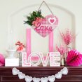 thumbnail image 6 of Valentines Day Decorations Clearance! 1Pc Heart Wooden Wall Decoration Heart Shape Wall Plaque Door Sign Wood Decor Valentines Hanging Sign Love Plaque For Valentine'S Day Door Window Wall, 6 of 8