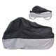 thumbnail image 3 of Funda para bicicleta, funda para bicicleta Oxford de poliéster impermeable de alta calidad 190T, puede cubrir hasta dos bicicletas (negro), 3 of 4
