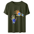 thumbnail image 4 of Camiseta holgada de manga corta con estampado de mueca retro para hombre y mujer Pompotops hfajkhk138811, 4 of 8