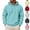 Light Blue, variant on HAJWOH Hoodies For Men Long Sleeve Pullover Vintage Breathable With Kangaroo Pockets Solid Comfy Hood