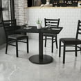 thumbnail image 2 of Flash Furniture Stiles 36'' Square Black Laminate Table Top with 24'' Round Table Height Base, 2 of 4