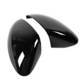 thumbnail image 3 of Rewera 2 Piezas Tapa de la Carcasa del Espejo retrovisor Lateral de la Puerta del Coche Negro Piano Se Adapta a Alfa Romeo Stelvio 17-20, 3 of 8
