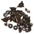 thumbnail image 1 of 10 Ensembles de Boutons Pression en Forme de Tête Rétro en Alliage de Zinc pour Sac de Costume avec Accessoires de Base (Bronze), 1 of 5