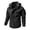 Black, variant on WTOBBY Men's Slim Fit Casual Jacket with Hood - Fast-Drying Windbreaker for Mountaineering, Outdoor Sportswear, Perfect for Active Lifestyles and Lightweight Protection,Black L