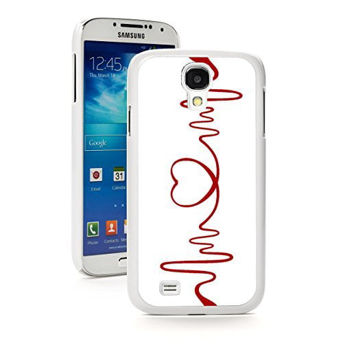 Samsung Galaxy (S4 Active) Hard Case Cover Red Heart EKG Design (White) - Walmart.com