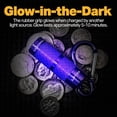 thumbnail image 2 of LuxPro LP139 Glow-in-the-Dark LED Keychain Flashlight, 25 Lumens, Aluminum, Carabiner Clip, IPX4, 2 of 7