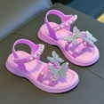 thumbnail image 3 of Sandals for Girls, Soft Sole Beach Shoes, Bow Princess Design for Summer, 3 of 5