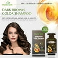 thumbnail image 6 of (6 pack) Herbishh Dark Brown PPD-Free Shampoo for Gray Hair, Travel-friendly Hair Dye Shampoo 3 in 1, 100% Gray Coverage, Permanent Hair Color for Men & Women, Ammonia-free, 30 ml, 6 of 7