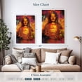 thumbnail image 4 of Elephant Stock Colorful Golden Buddha Wall Art - Vertical Canvas Wall Art - Living Room Wall Decor - Religion And Spirituality Canvas - Orange And Pink Decor - 20" x 30", 4 of 8
