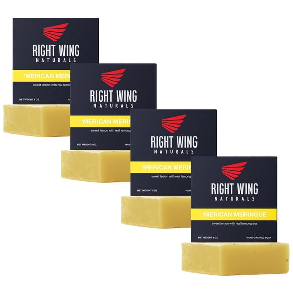 Set de regalo de jabón en barra Right Wing Naturals para hombres | Jabón artesanal prensado en frío | Jabón Orgánico Hecho a Mano para Hombres | Sabores más populares | Jabón de barra para hombre con