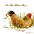 thumbnail image 2 of Gaynor, Janice 15x15 White Modern Wood Framed Museum Art Print Titled - Three French Hens, 2 of 4