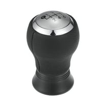 6 Speed Shifter Knob - Stick Shifter Lever Knob - for Toyota Yaris 2005-2010 Plastic Silver Tone - 1 Pc