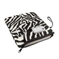thumbnail image 3 of HELLHERO 1 pc Tote Bags with Handle Book Club Gifts Easy Carry Book Case Storage & Portability with Washable for Reader Book Carrying Case, Black White Zebra Tote, 3 of 8