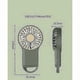 thumbnail image 2 of Practical Mini Fan Foldable Hand Fan Battery Powered USB Powered Handheld Mini Fan, 2 of 5