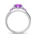 thumbnail image 4 of 2.20 Carat Round Cut Amethyst Gemstone Wonderful Ring for Proposal Gift Solid 18K White Gold Size 11.5 by Diamond-Capitals, 4 of 7