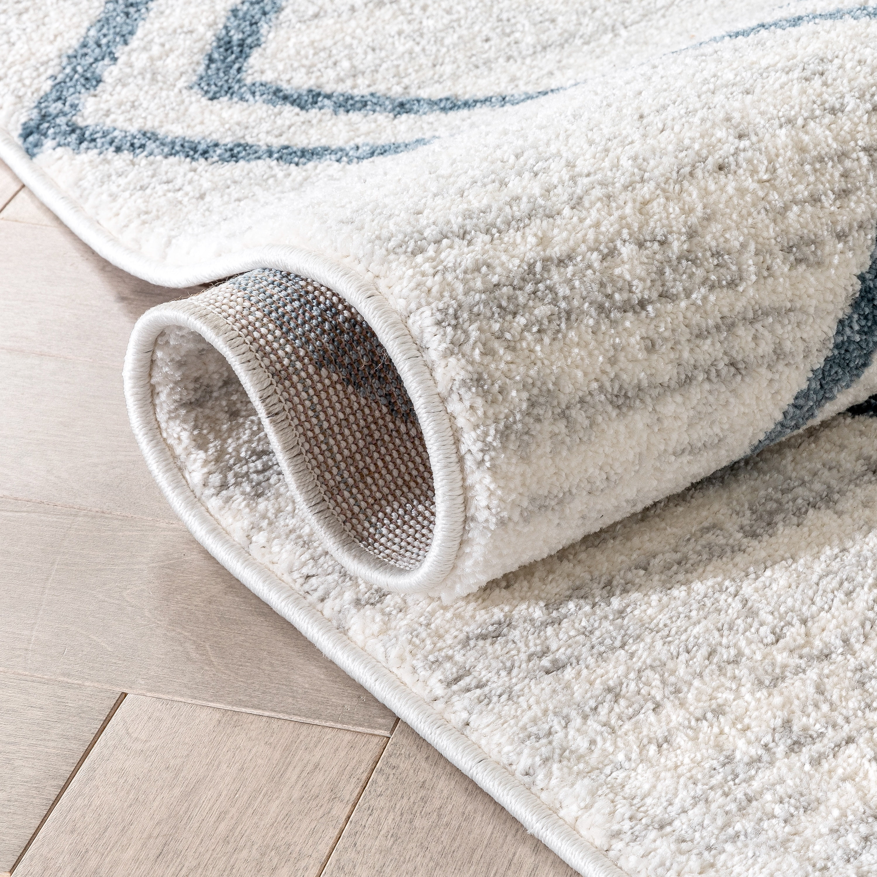 Well Woven Kennedy Chevron Area Rug, 6.58' x 9.25', Cotton Fringe For Authentic Look, Super Soft Pile, Durable, Easy To Clean