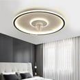 thumbnail image 4 of LED Ceiling Light with Fan, Round Ceiling Lamp, 19.6 Inch 3000K-6000K Dimmable 6 Speeds Modern Ceiling Fan Light with Remote for Bedroom Kitchen Living Room, 4 of 7
