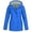 Blue, variant on LoyisViDion Coat Women Solid Rain Jacket Outdoor Plus Size Waterproof Hooded Raincoat Windproof Light blue 12(L)