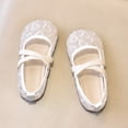 thumbnail image 5 of WNVMWI Summer Toddler Shoes Girls Mesh Dress Shoe Kids Mary Jane Flats Toddlers for Wedding Party Holiday Wear White Size 13.5, 5 of 8