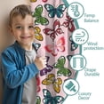 thumbnail image 3 of Blackout Kids Curtains,Pink Butterfly Colorful Wing Pattern Childrens Insulated Curtains Set Of 2,Bedroom Essentials,Toddler Room Decor 42"x63", 3 of 5