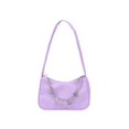 thumbnail image 1 of Bolso Retro para Mujer Con Cadena Mariposa Color para Axilas Bolso Mano Hobos (púrpura), 1 of 9