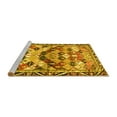 thumbnail image 2 of Ahgly Company Machine Washable Indoor Square Persian Yellow Traditional Area Rugs, 6' Square, 2 of 4