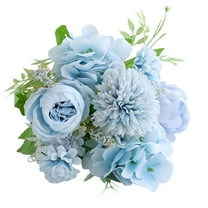 Tahtuvzn School Decorative Accents Simulated Bouquet of Home Decoration Flowers Rose Small Handlebars Roses, Gifts for Friend