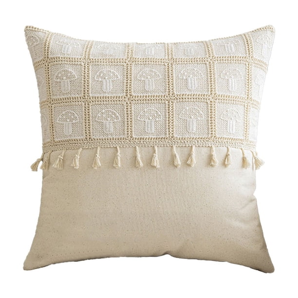 Sofa Vama Ropa de Cama Funda de almohada de poliéster con estampado de setas para sofá, sala de estar, decoración del hogar for Navideño