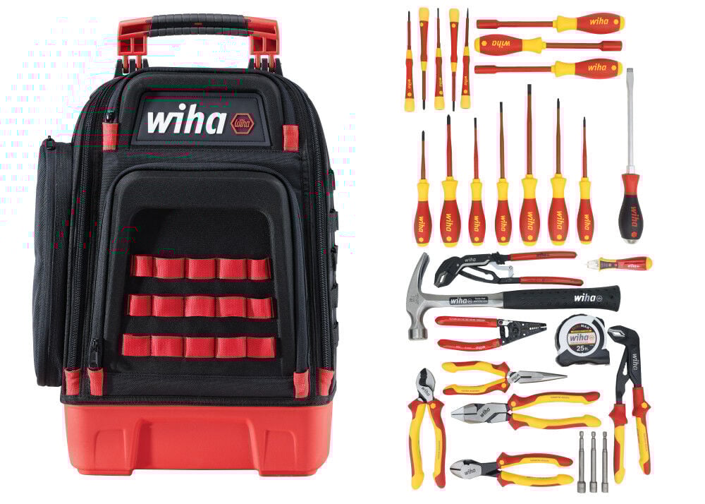 Wiha Tools 91871 Journeyman Electrician's Insulated Tool Kit in Heavy Duty