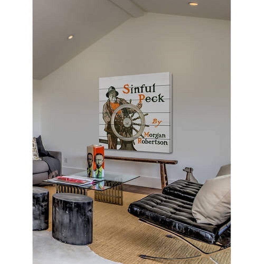 Marmont Hill "Sinful Peck" Painting Print on White Wood