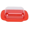 thumbnail image 1 of , Durable Butter Container with Lid, Portable Cheese Dish Holder Tray, 1 of 8