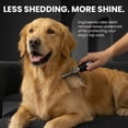 thumbnail image 3 of Poodle Pet Dematting Fur Rake Comb Brush Tool - Dog and Cat Comb with Long 2.5 Inches Steel Safety Blades for Detangling Matted or Knotted Undercoat Hair (Black), 3 of 10