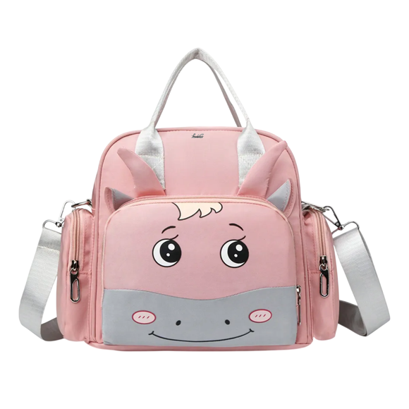 Mochila Lab.G Pañaleras Bebe Rosa Claro