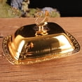 thumbnail image 2 of yuksok Metal Nuts Dried Fruit Plate Bowl Golden B-Golden, 2 of 7