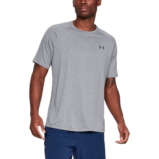Camiseta Under Armour Tech 2.0 de manga corta para hombre, acero/negro