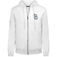 thumbnail image 2 of Men's Levelwear White St. Louis Cardinals Podium Banner Arch Full-Zip Hoodie, 2 of 3