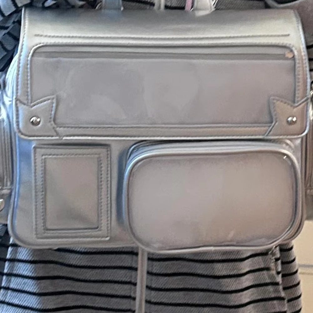 Hzzsbu Japanese Kawaii Ita Bag with Clear Window 3 Carrying Styles Shoulder Bag