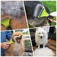 thumbnail image 5 of Cepillo Pecute para perros y gatos, peine profesional para desenredar el pelo de perros y cepillo para perros de pelo largo, rastrillo para el cuidado de perros y gatos que reduce eficazmente la caída, 5 of 5