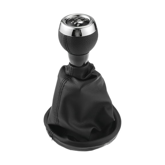 Gear Shift Knob with Dust Cover 6 Speed Manual Stick Shifter Knob for Mini Cooper R56 Plastic Black