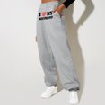 thumbnail image 4 of Edvintorg Women'S Pants Fashion Letter Printed Jogging Sweatpants Casual Lounge High Waist Baggy Pants Trousers With Pockets Sweatpants Women On Clearance, 4 of 4