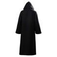 thumbnail image 3 of Greek Mythological Death Thanatos Cosplay Costumes Black Hooded Cloak Scary Witch Devil Role Play Long Black Robe Gown Outfit, 3 of 4
