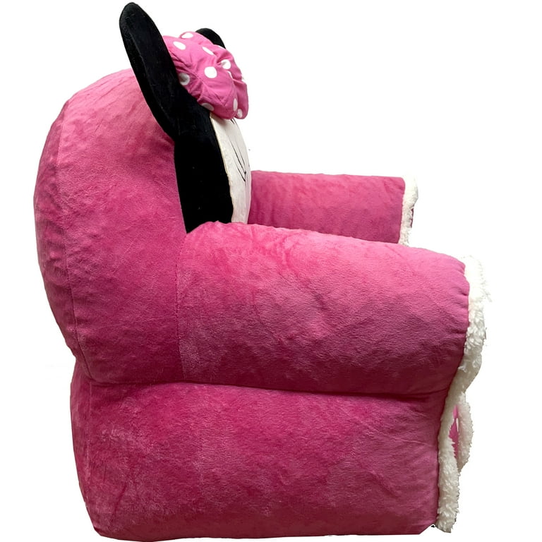 Disney minnie mouse kids figural bean bag with sherpa trimming hot sale