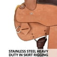 thumbnail image 5 of Schneiders Work and Trail II Western Saddle | Padded Seat | Chocolate | Size 15, 5 of 7