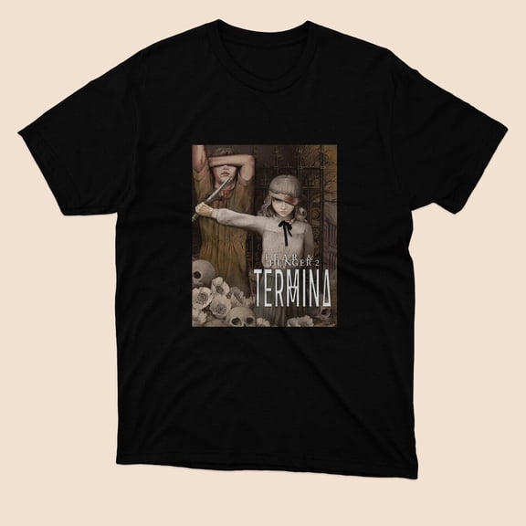NEW Fear and hunger 2 American Logo T-shirt Black Size S to 5XL