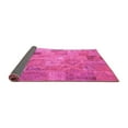 thumbnail image 2 of Ahgly Company Indoor Round Patchwork Pink Transitional Area Rugs, 4' Round, 2 of 4
